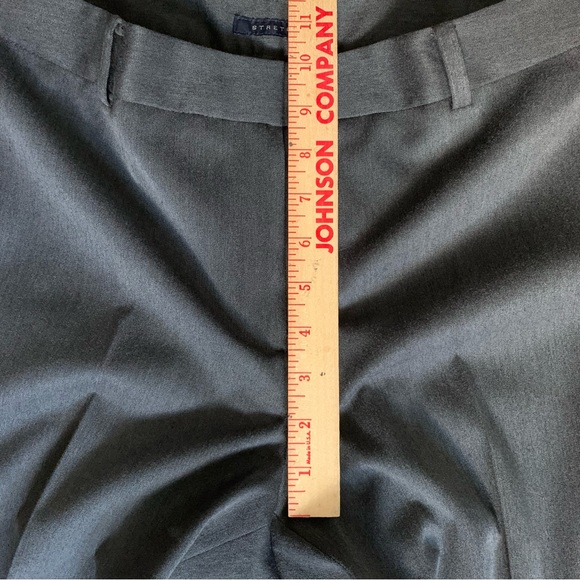 AK Anne Klein Stretch Straight Leg Trousers ~ Size 8 ~ Charcoal ~ Office Attire - Picture 8 of 14